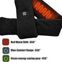 Electric Heated Scarf - Pro Electric Heated Scarf with 3 Heating Levels USB Rechargeable Heating Scarf