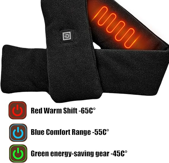 USB Heated Scarf – 3 Heat Levels
