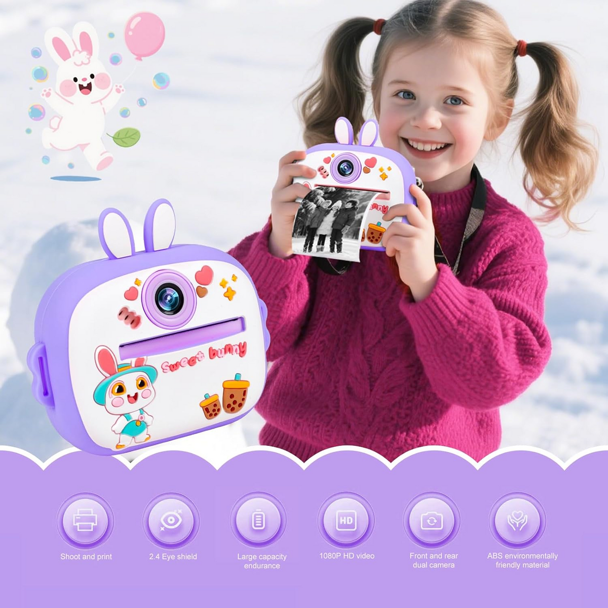 Kids Instant Print Camera