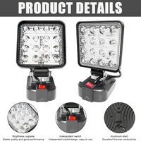 LED Work Light Battery Portable - Lamp Multifunctional Spotlight Torch