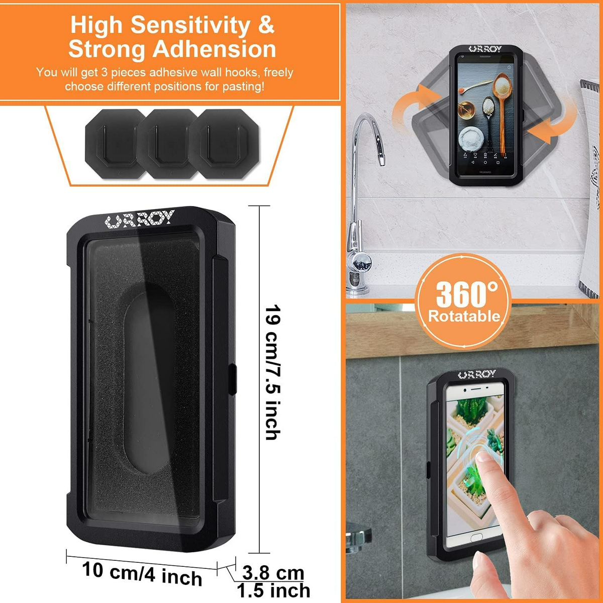 Waterproof Shower Phone Holder