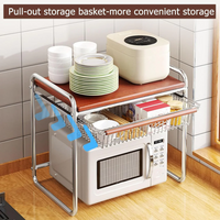 2 Tier Microwave Shelf Stand Kitchen Organizer