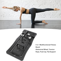 Foldable Pilates Reformer Machine – Multifunctional Home Fitness Board with Ab Roller