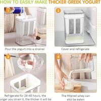 Greek Yogurt Strainer 1100ml – Multi-Purpose Yogurt Maker
