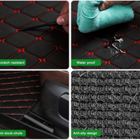 4pcs Leather Car Floor Mats