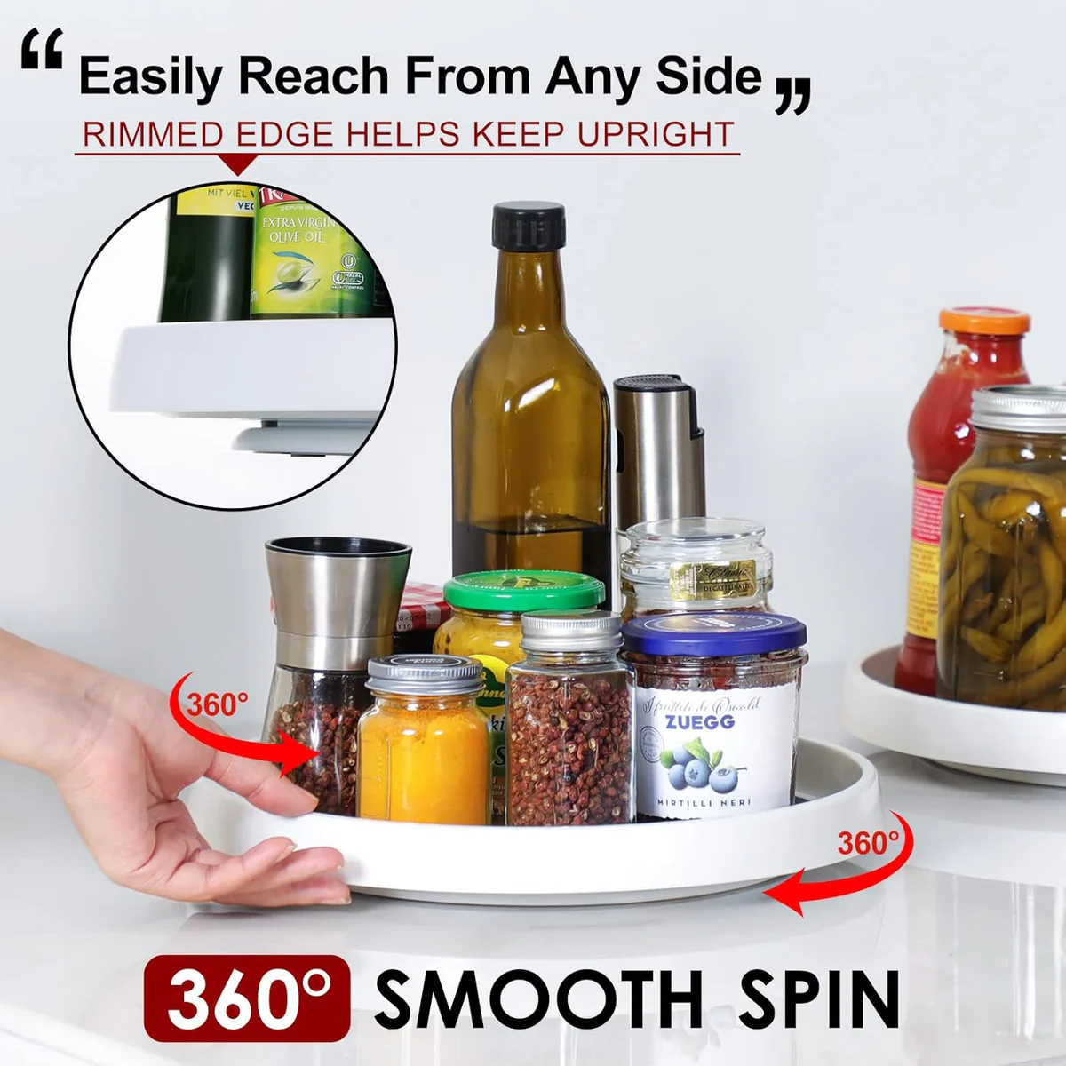 Rotating Kitchen Organizer Disk