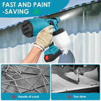 Cordless Paint Sprayer With 2 Battery