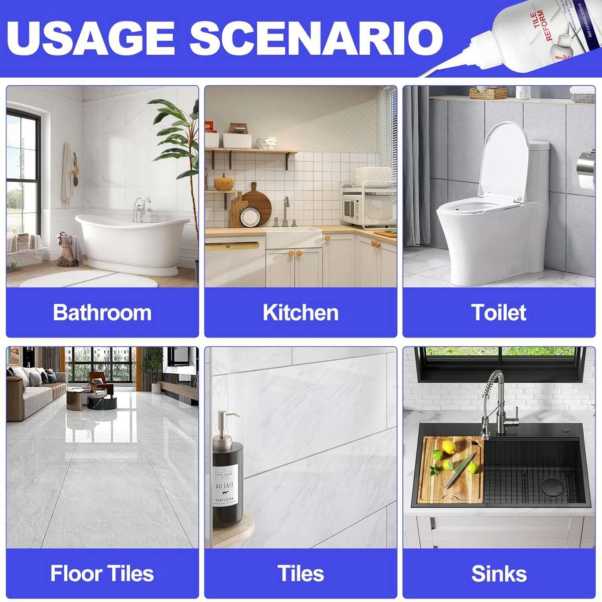 White Tile & Enamel Repair Kit