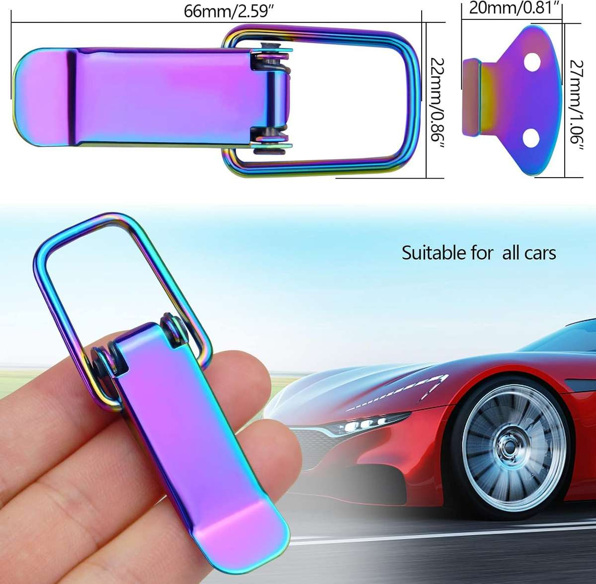 2-Piece Bumper Quick Release Fasteners