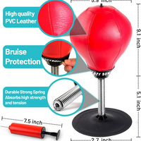 Desktop Punching Bag, [Upgrade, Flexibility] Boxing Bag Speed Balls Boxing High - Black color