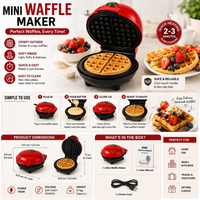 Mini Non-Stick Waffle Maker