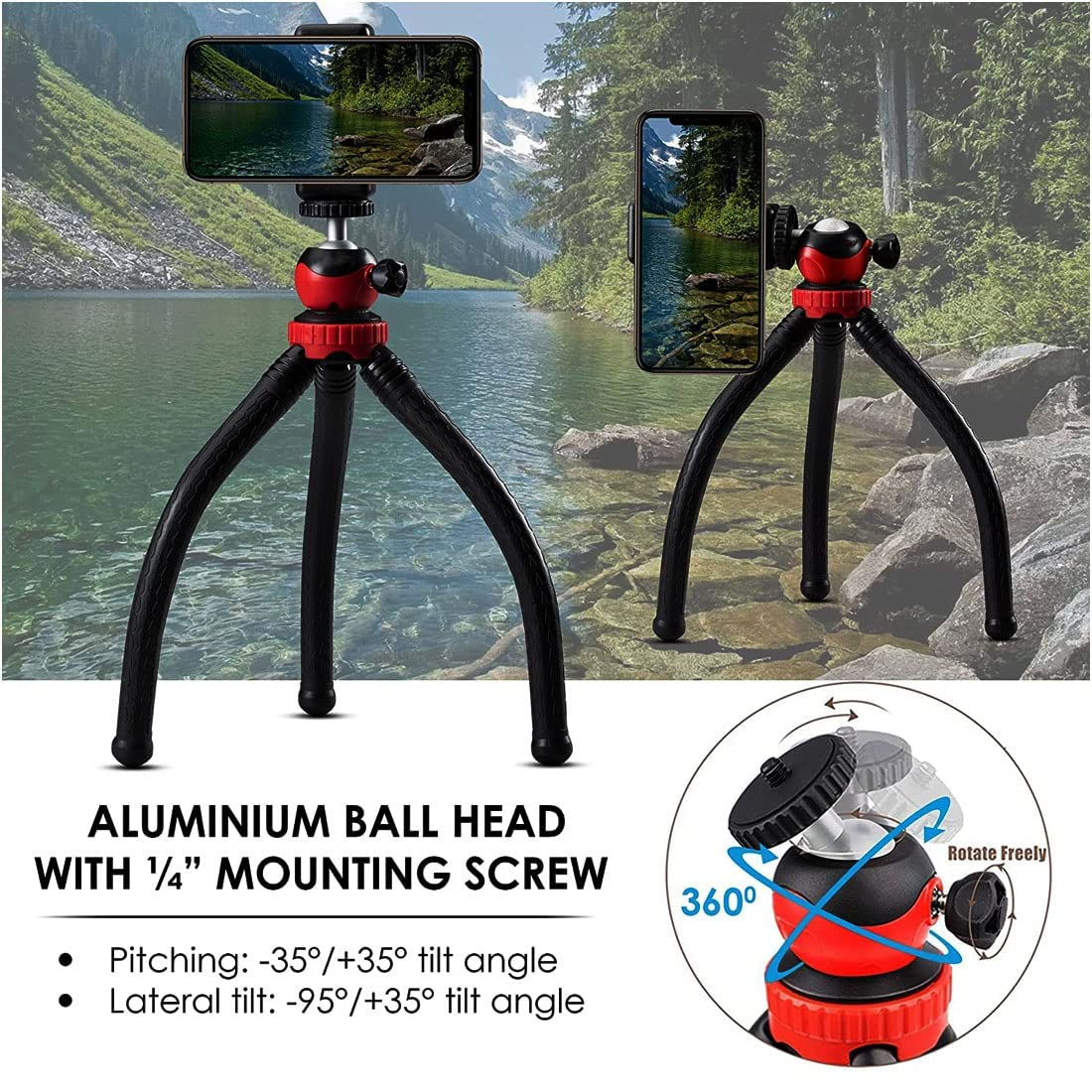 Flexible Octopus Tripod for Phone & Camera