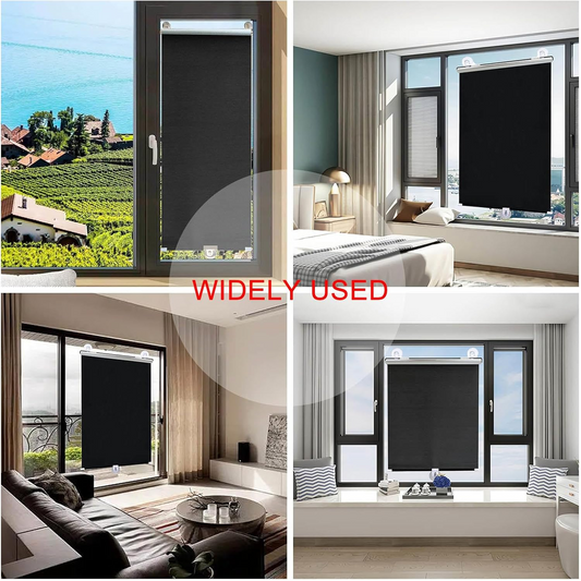 Retractable Sunshade Roller Shades,30-80cm Wide Roller Window Blinds Without Drilling