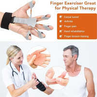 Hand Grip Strengthener - Adjustable Finger Exerciser and Finger Stretcher