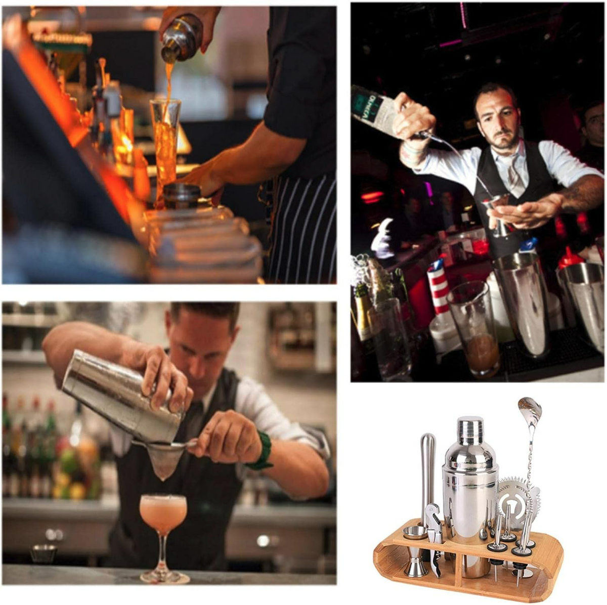Cocktail Shaker Set Bartender Kit