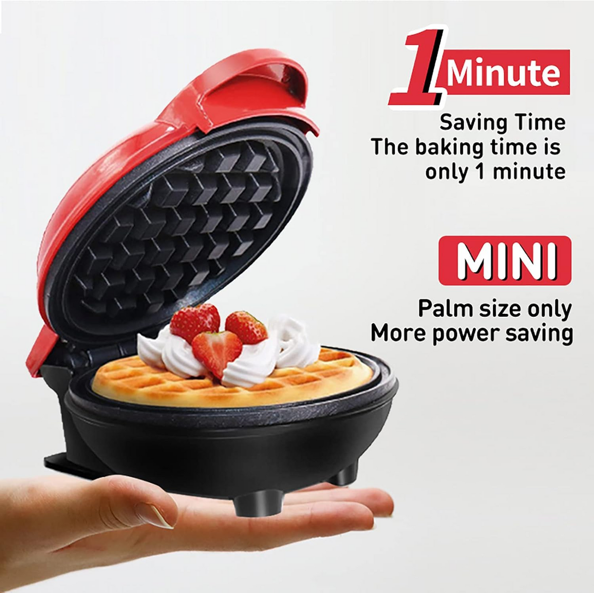 Mini Non-Stick Waffle Maker