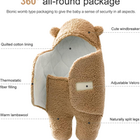 Baby Blanket with Hood – Cozy & Adjustable Swaddle for 0-6 Months