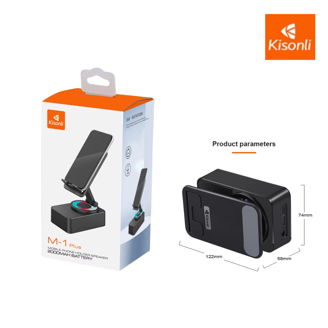 Kisonli M1PLUS Mini Phone Holder Speaker