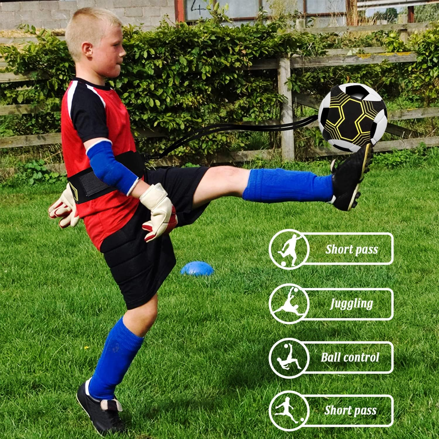 Football Kick Trainer Soccer Training Waist Belt Adjustable