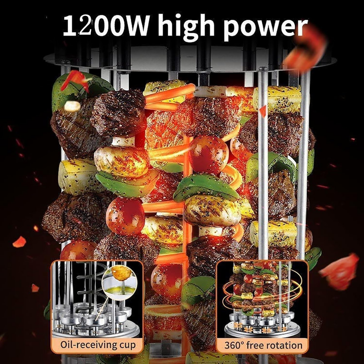 Electric Smokeless Skewer Grill