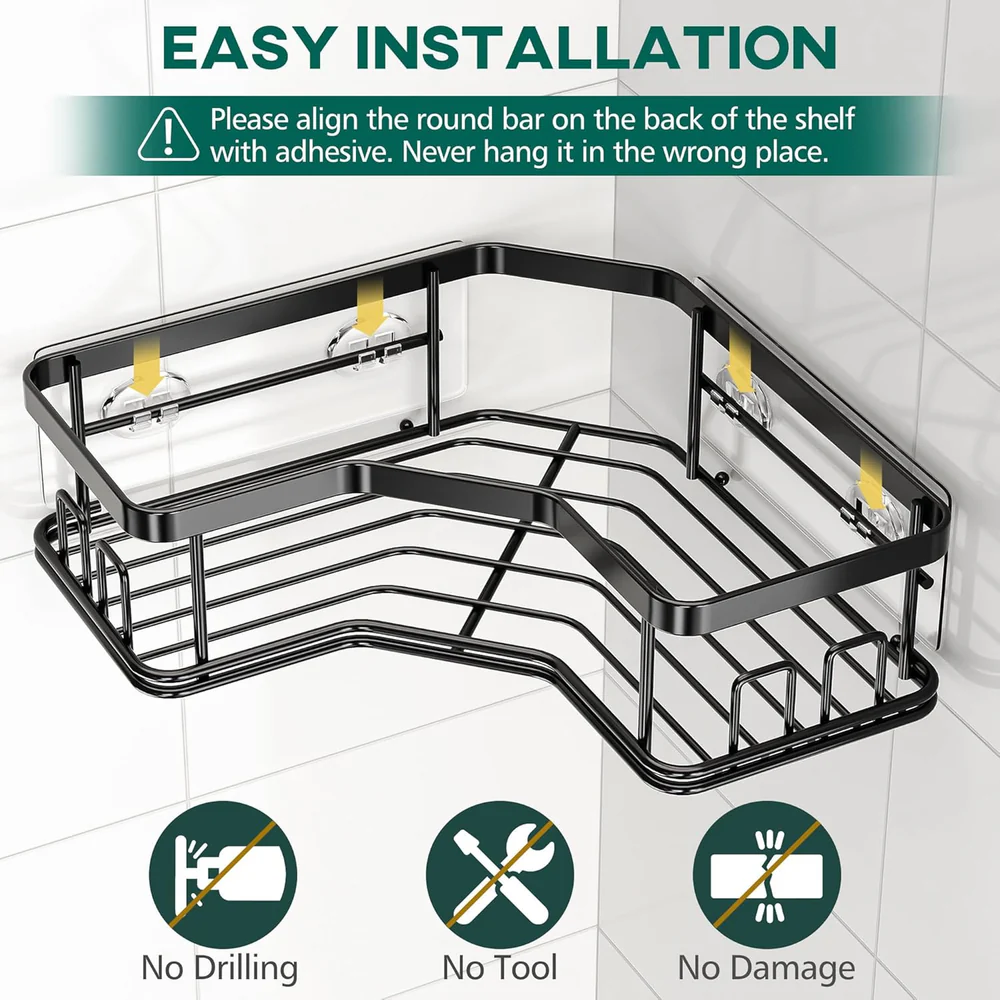 5-Piece Corner Shower Organizer