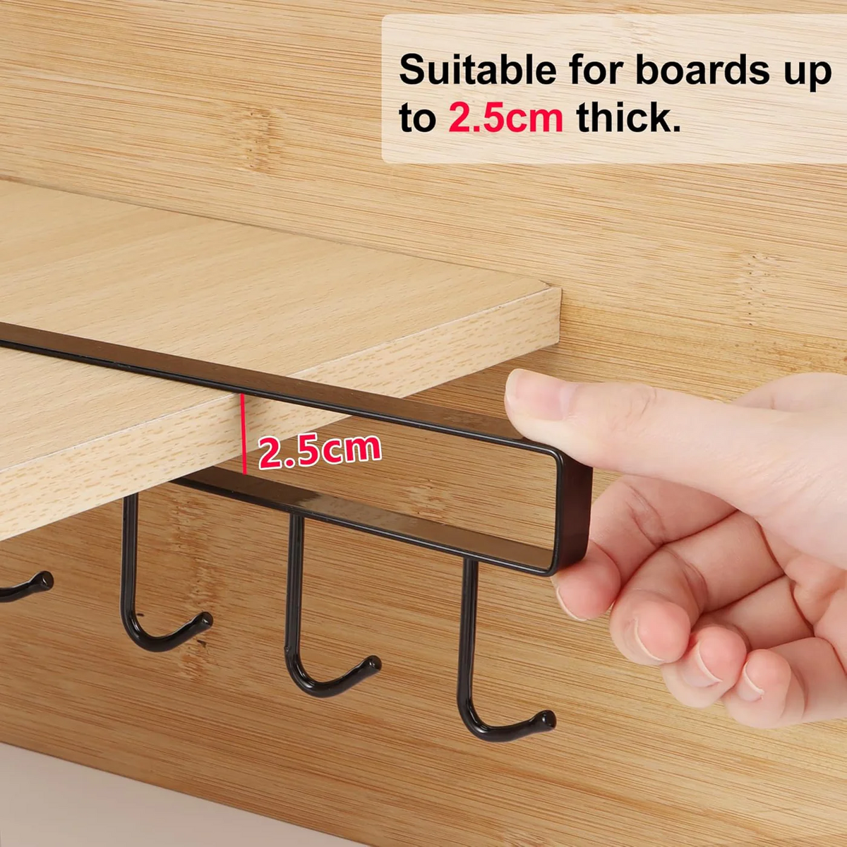 6-Hook Stainless Steel Organizer