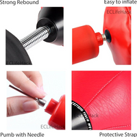 Desktop Punching Bag, [Upgrade, Flexibility] Boxing Bag Speed Balls Boxing High - Black color