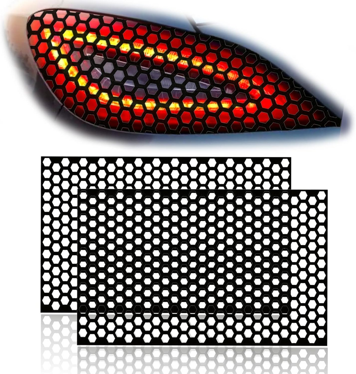 Honeycomb Tail Light Stickers