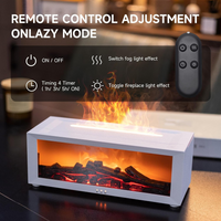 Flame Fire place Diffuser, Vintage Fireplace Aromatherapy Diffuser Humidifier