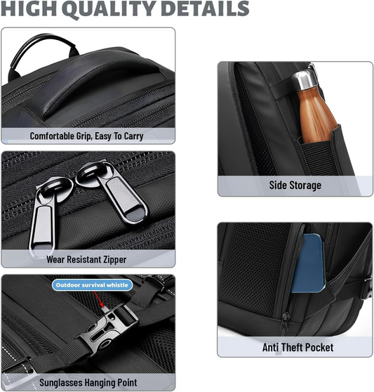 Vacuum Compression Travel Backpack with Pump – Space Saver Bag for Camping & Luggage
