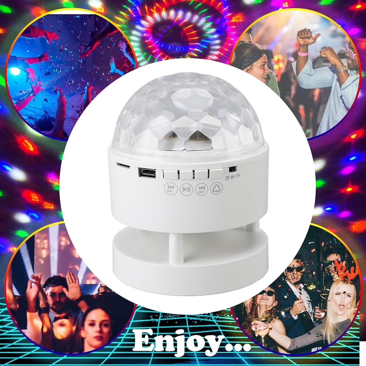 ZJD-1250 LED Disco Ball Speaker