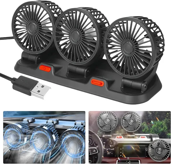 12V Car Interior Air Circulation Fan