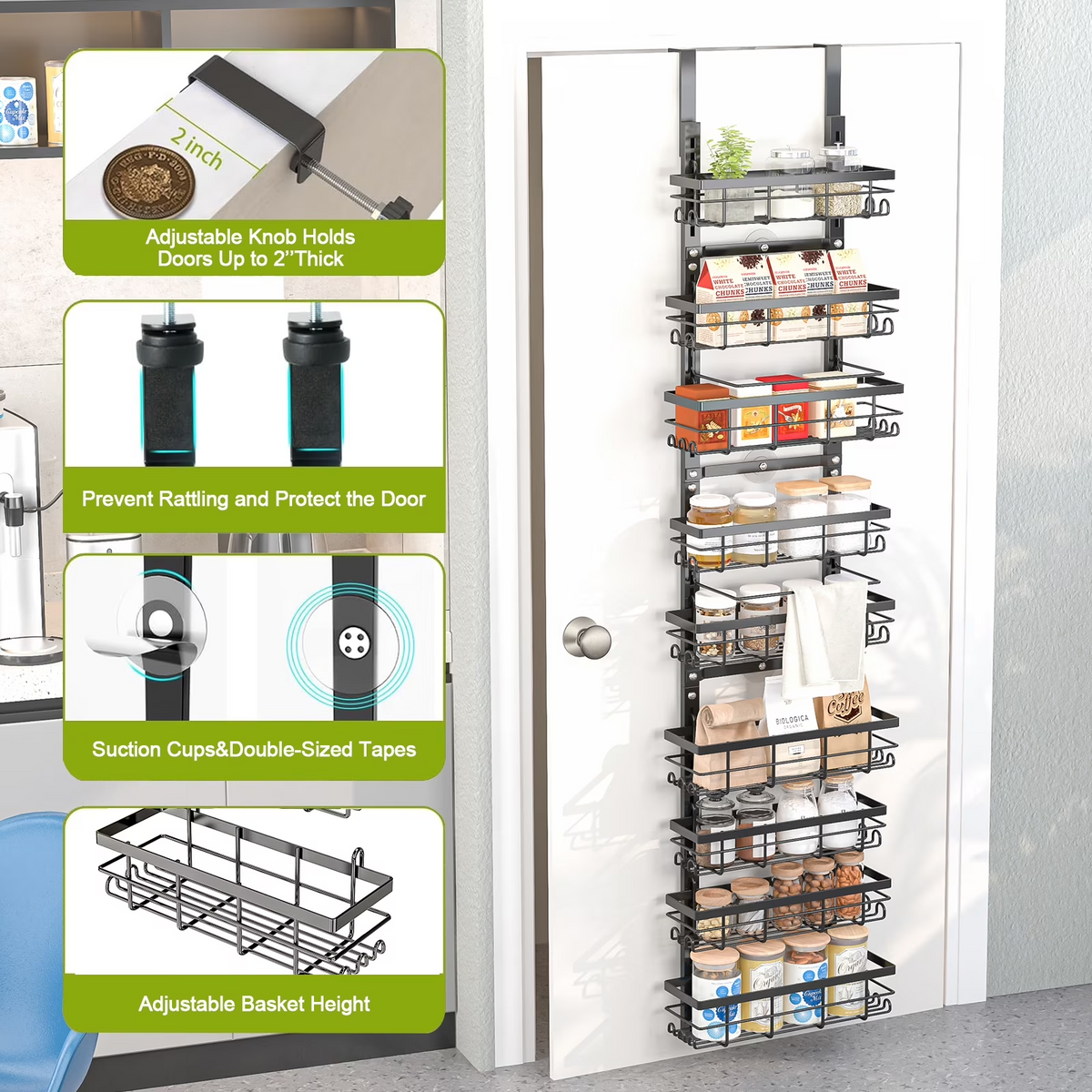 Over Door Storage Rack Organizer