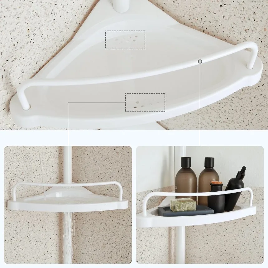 4 Tier Bathroom Corner Shelf