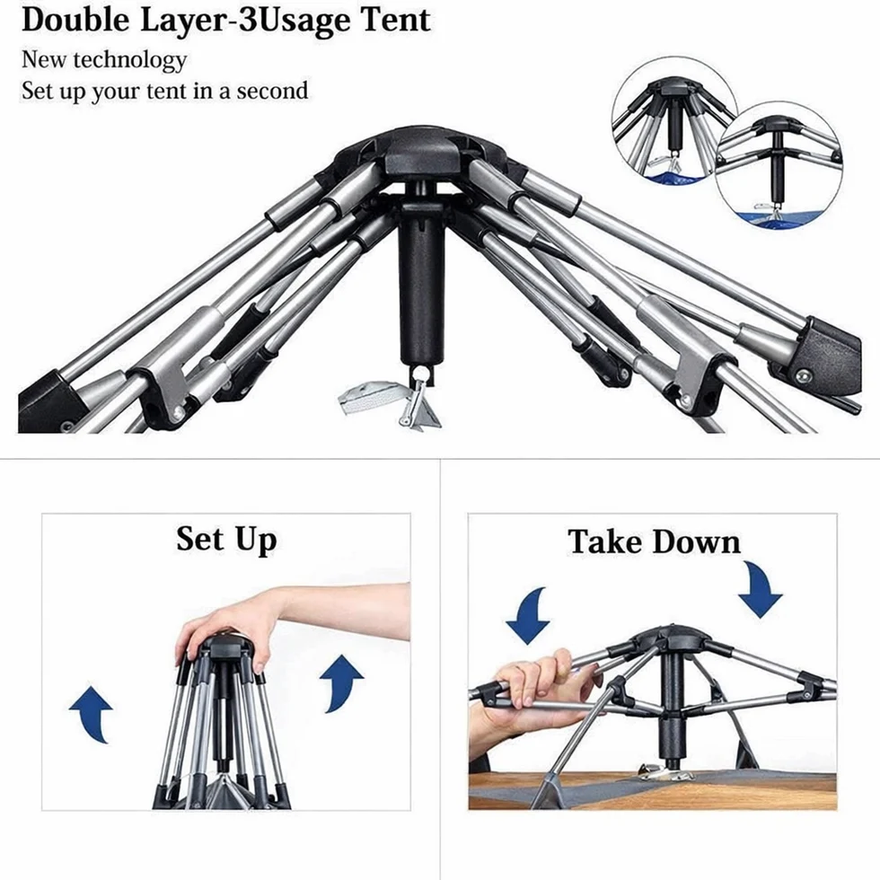 Instant 2–3 Person Camping Tent