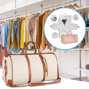 8-in-1 Leather Travel Duffel