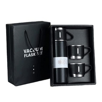 Thermos With Cups Double Wall Stainless Steel 500ml Vacuum Flask