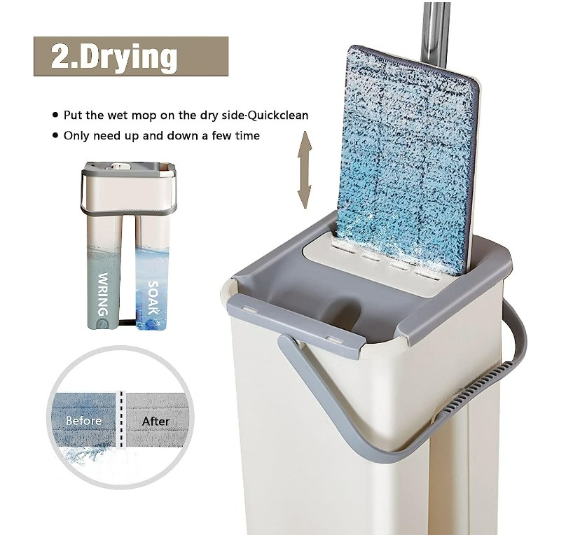 Hands-Free Mop & Bucket Set
