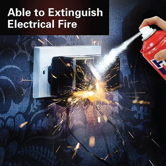 Fire Extinguisher Spray with Stand for Car and Home Use | Fire Stop Aluminium Spray