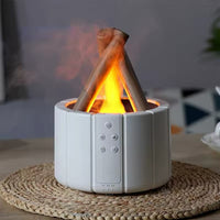 Air Humidifier Aroma Diffuser Ultrasonic Bonfire Flame Light