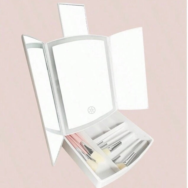 Fold-Away Vanity Mirror
