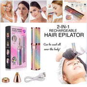 2-in-1 USB Facial Hair Remover