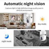 V380 PRO E27 360 Degree LED Light 1080P Wireless Panoramic Home Security WiFi Camera