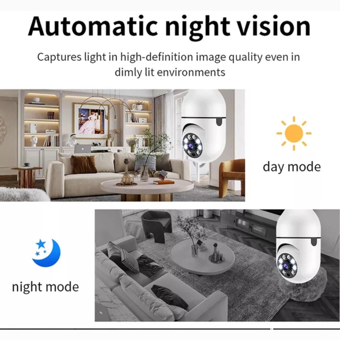 V380 PRO E27 WiFi Camera
