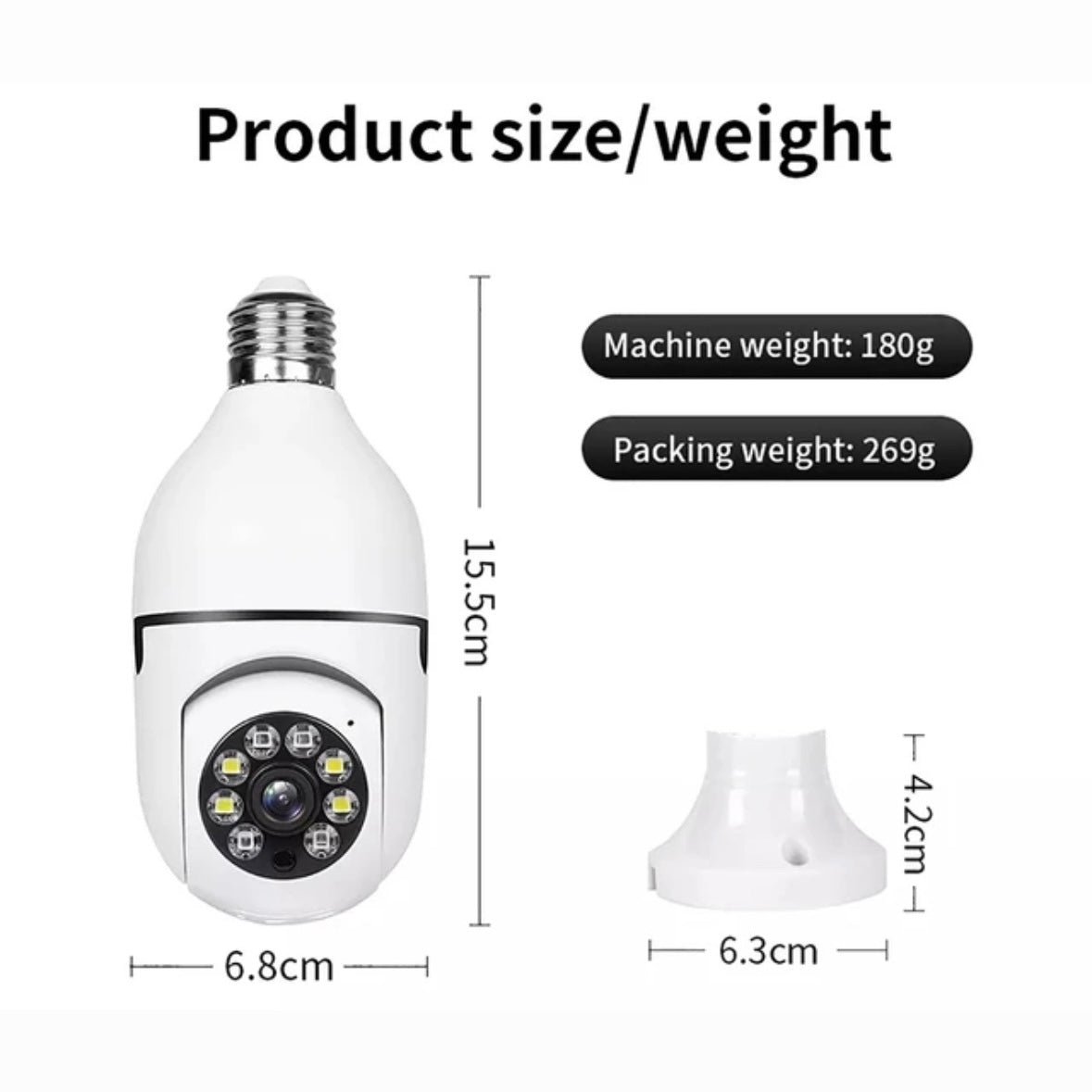 V380 PRO E27 WiFi Camera