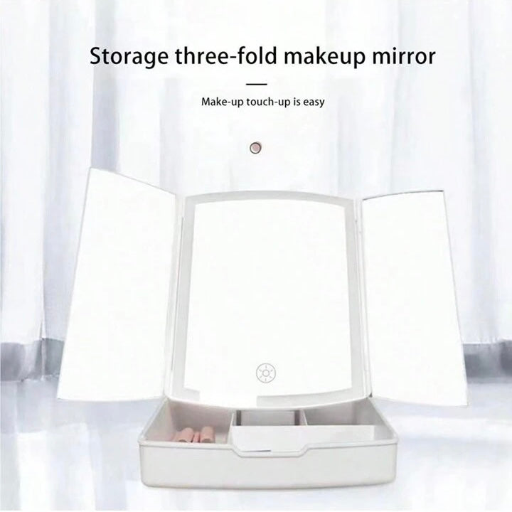 Fold-Away Vanity Mirror