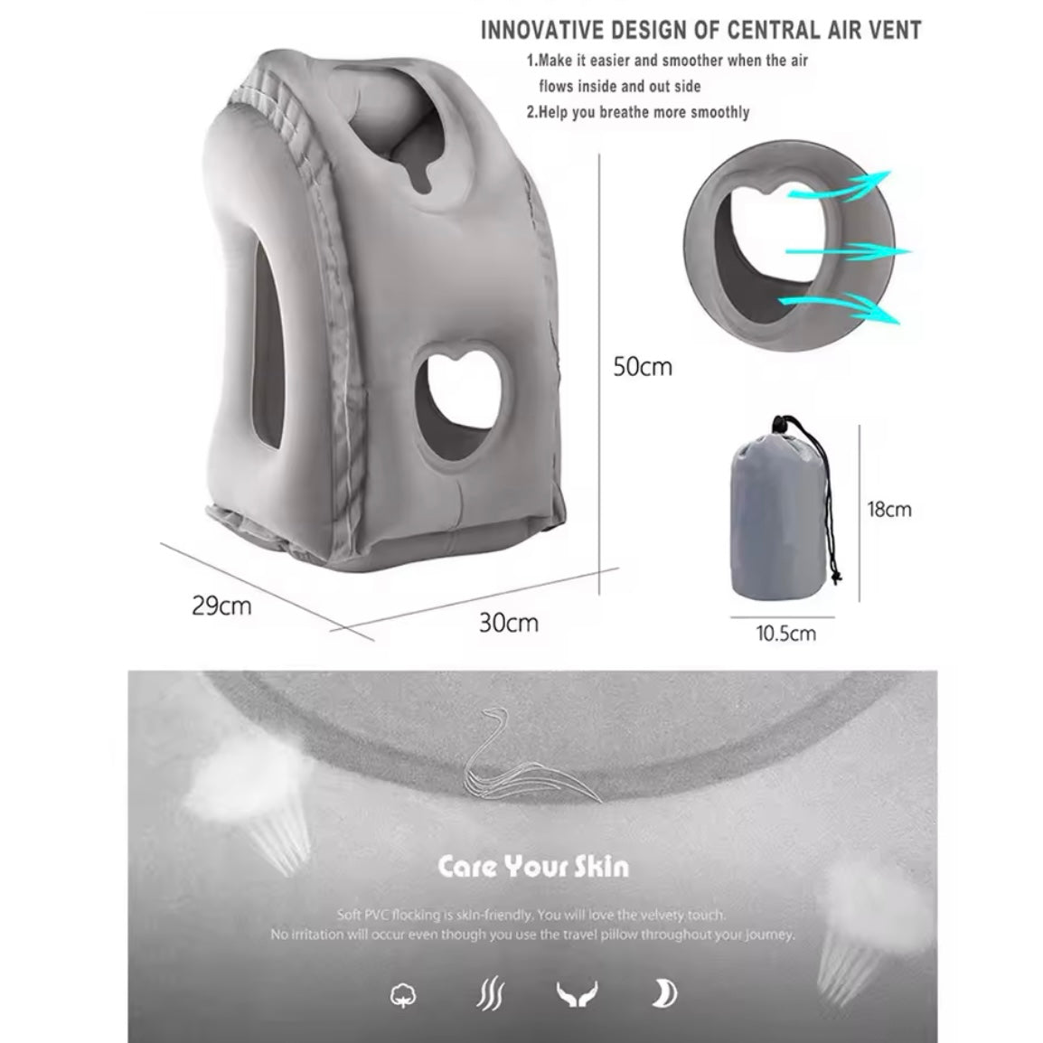 Inflatable Travel Neck Pillow