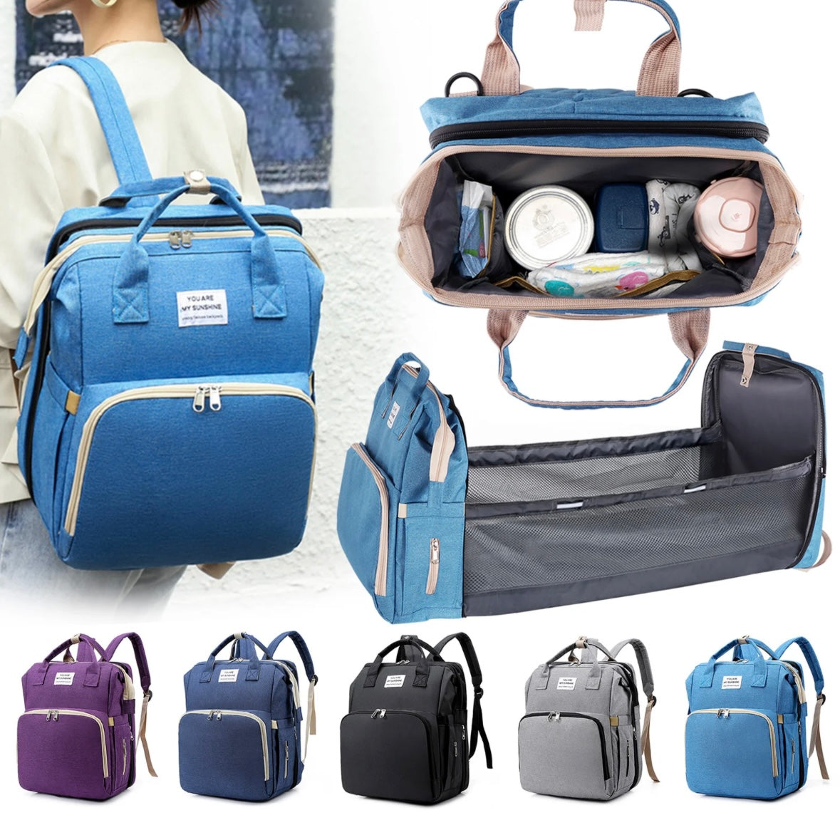 Large Diaper Bag Backpack