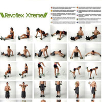 Revoflex Xtreme Abs Abdominal Exercise Wheel Body Strength Training Roller