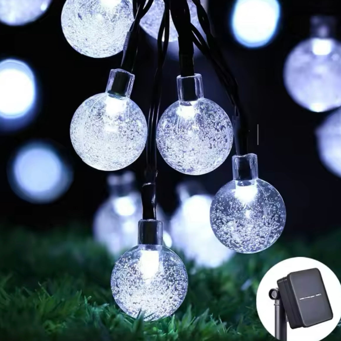 50-LED Solar String Lights